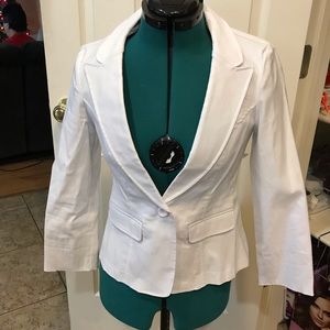 White Blazer Jacket Papaya